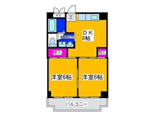 ジャルダン上本町の物件間取画像